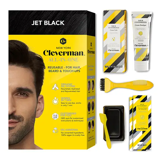 Jet Black Hair and Beard Dye