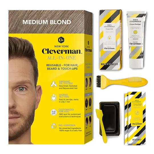 Medium Blond Hair and Beard Dye