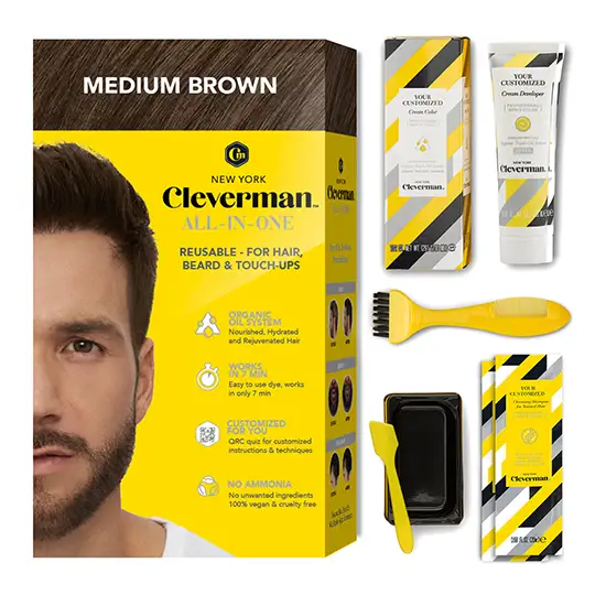 Medium Brown Hair and Beard Dye